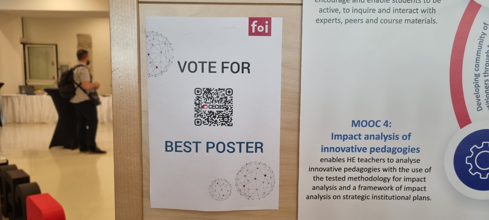 poster section qr code voting